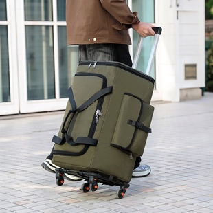 高中初中学生住校行李包带轮子大容量拉杆包装被子行李袋双肩背包
