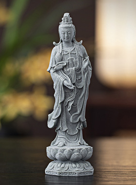 青砂石新中式观音佛像