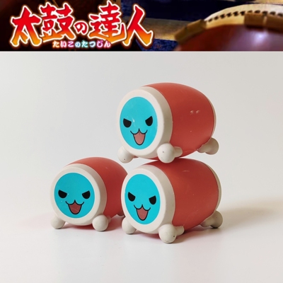 正版散货 日本扭蛋 太鼓达人造型公仔摆件模型咚鼓 咔鼓 黄