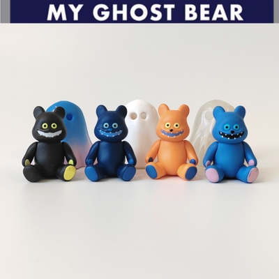 现货正版扭蛋散货 kenelephant肯大象 我的幽灵熊玩偶造型摆件