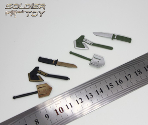 现货 1/12兵人散件 6分娃  铲/匕/斧模型三款套