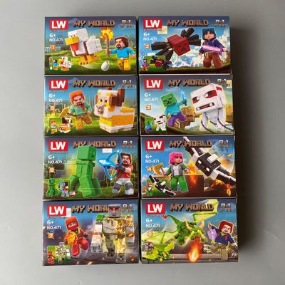 我的世界大电影恶魂鸡苦力怕积木