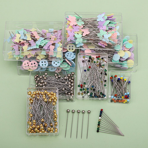 不锈钢彩色大头针珠针服装珍珠针