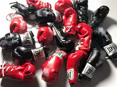 Free Shipping Sup Boxing Glove Shaped Keychain Backpack Pendant Decoration Trinket Accessory