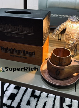 包邮NBHD户外露营野营便携装备木质杯盘餐盘托盘纸巾盒易收纳轻便