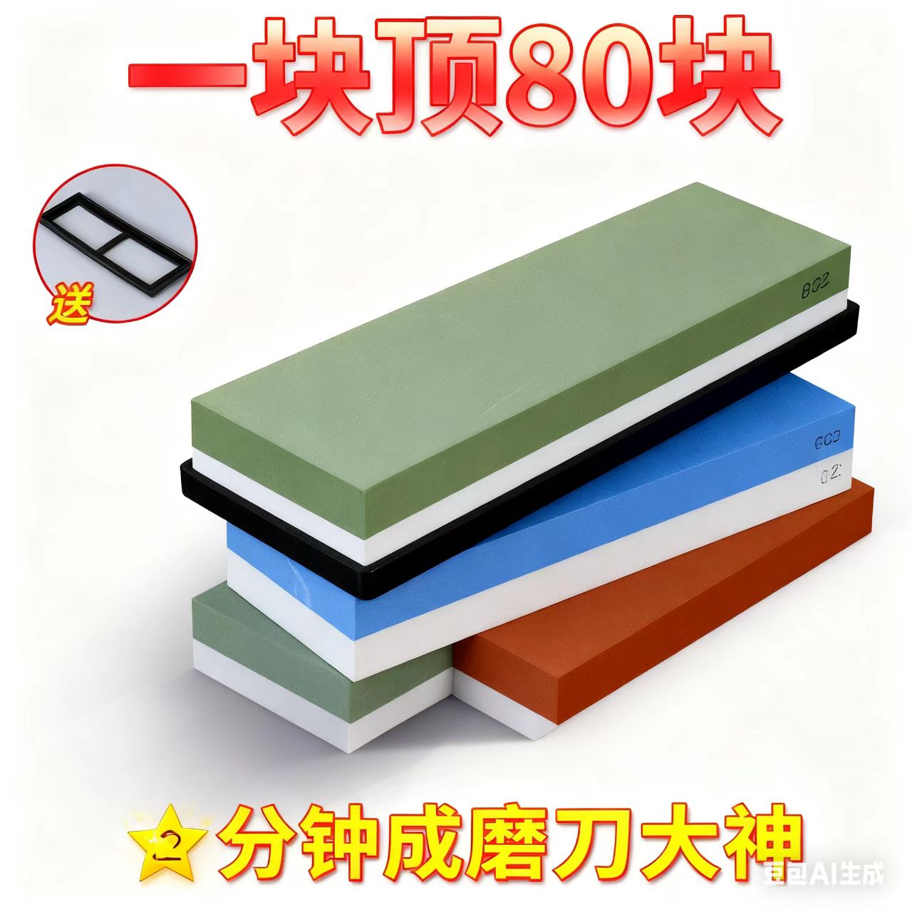 CIMA磨刀石多色可选磨刀神器