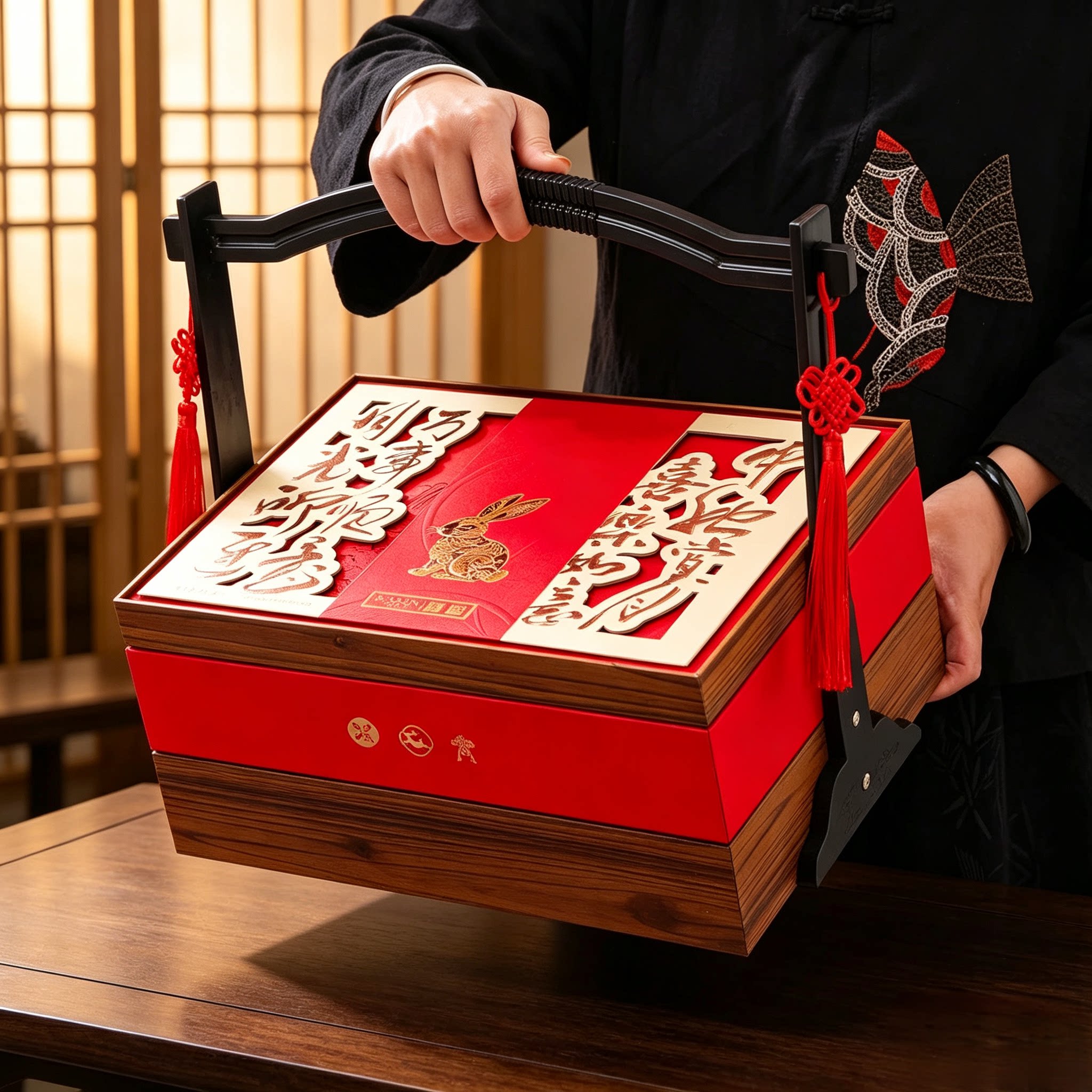 2026新款中秋节月饼盒包装盒高档