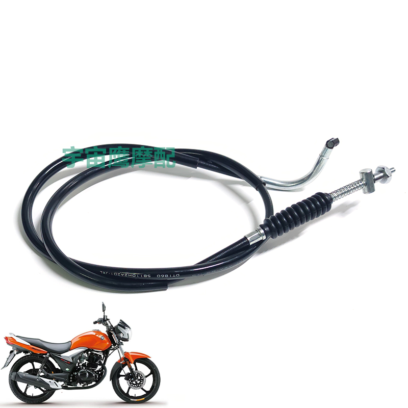 适用豪爵骊爽DA125/DA150/HJ125-19-20/HJ150-7-8摩托前轮刹车线