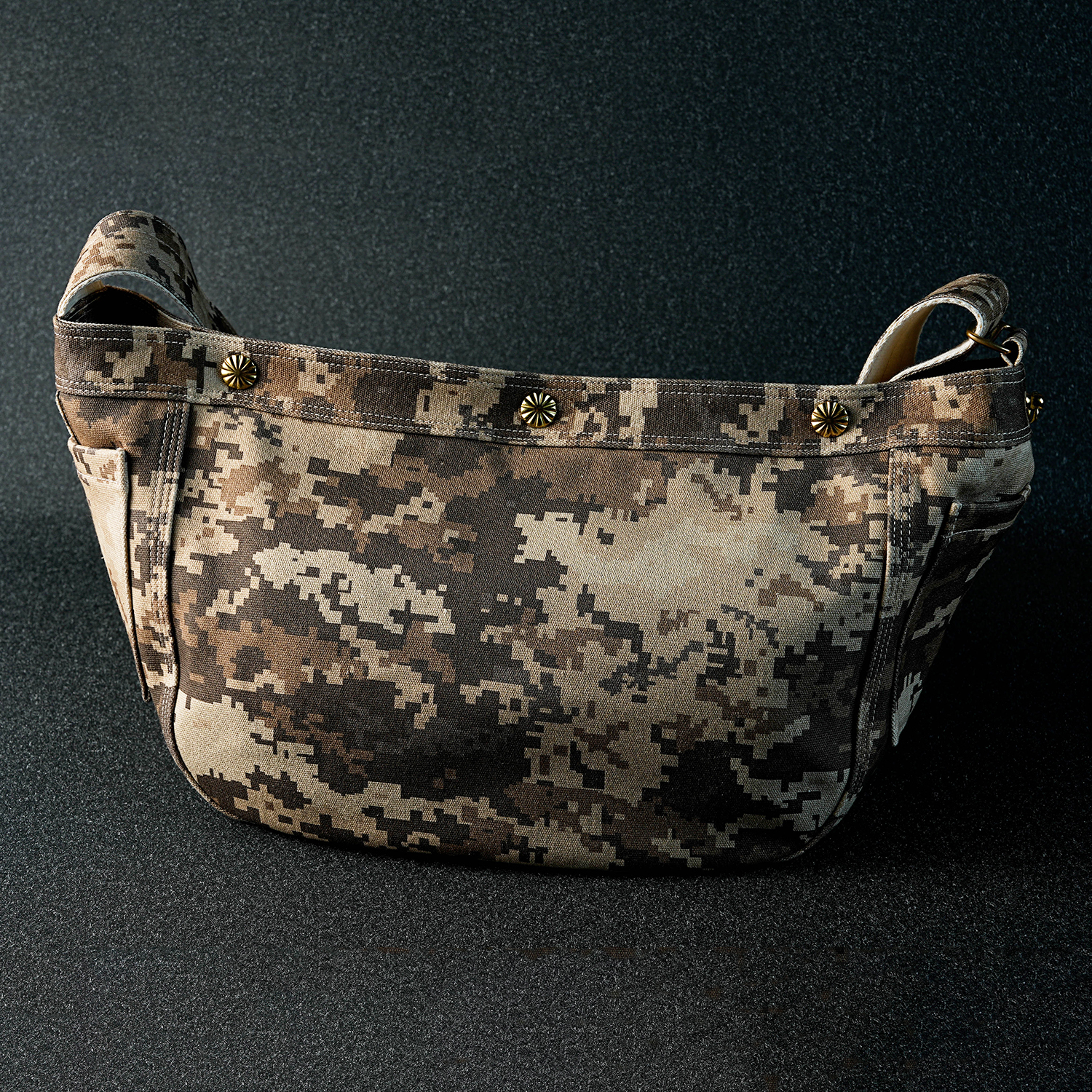 美式复古迷彩报童包单肩斜挎后背