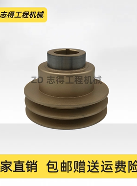 卡特E120B/E200B/E320B/C曲轴皮带轮三菱S4K/S6K发动机挖掘机配件