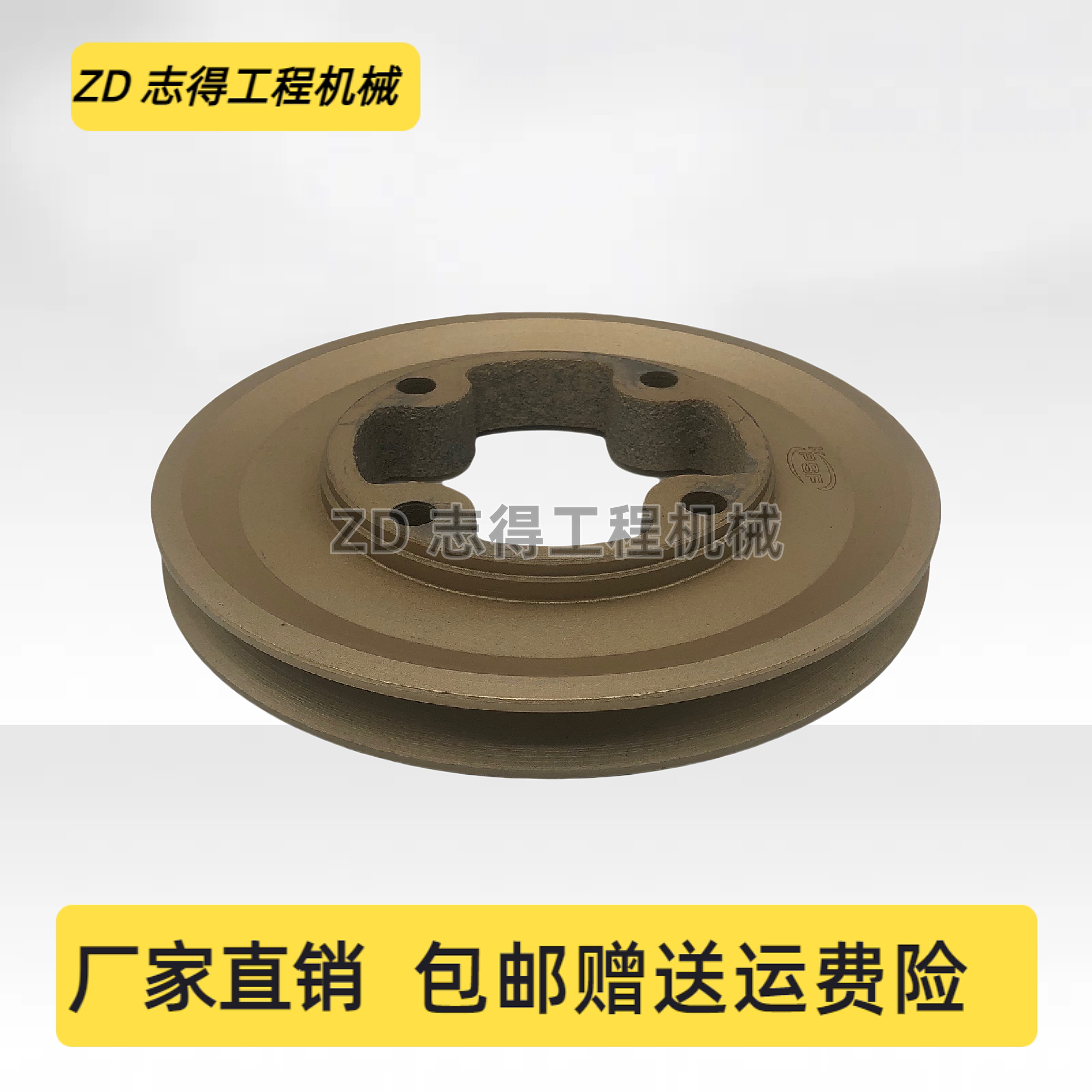 卡特E200B/320/320B/C/D空调皮带轮三菱S4K/S6K发动机挖掘机配件
