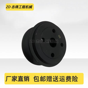 卡特E320C/320D水泵皮带轮三菱S6K帕金斯C6.4发动机风扇叶轮挖机
