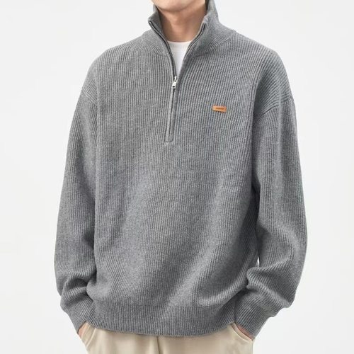 美式复古700g重磅针织毛衣男