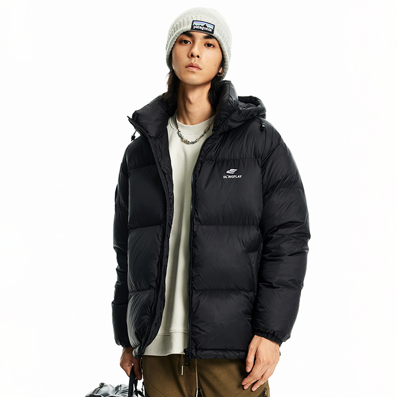 90绒子高充绒保暖羽绒服男