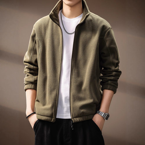 美式复古开衫卫衣男秋季新款