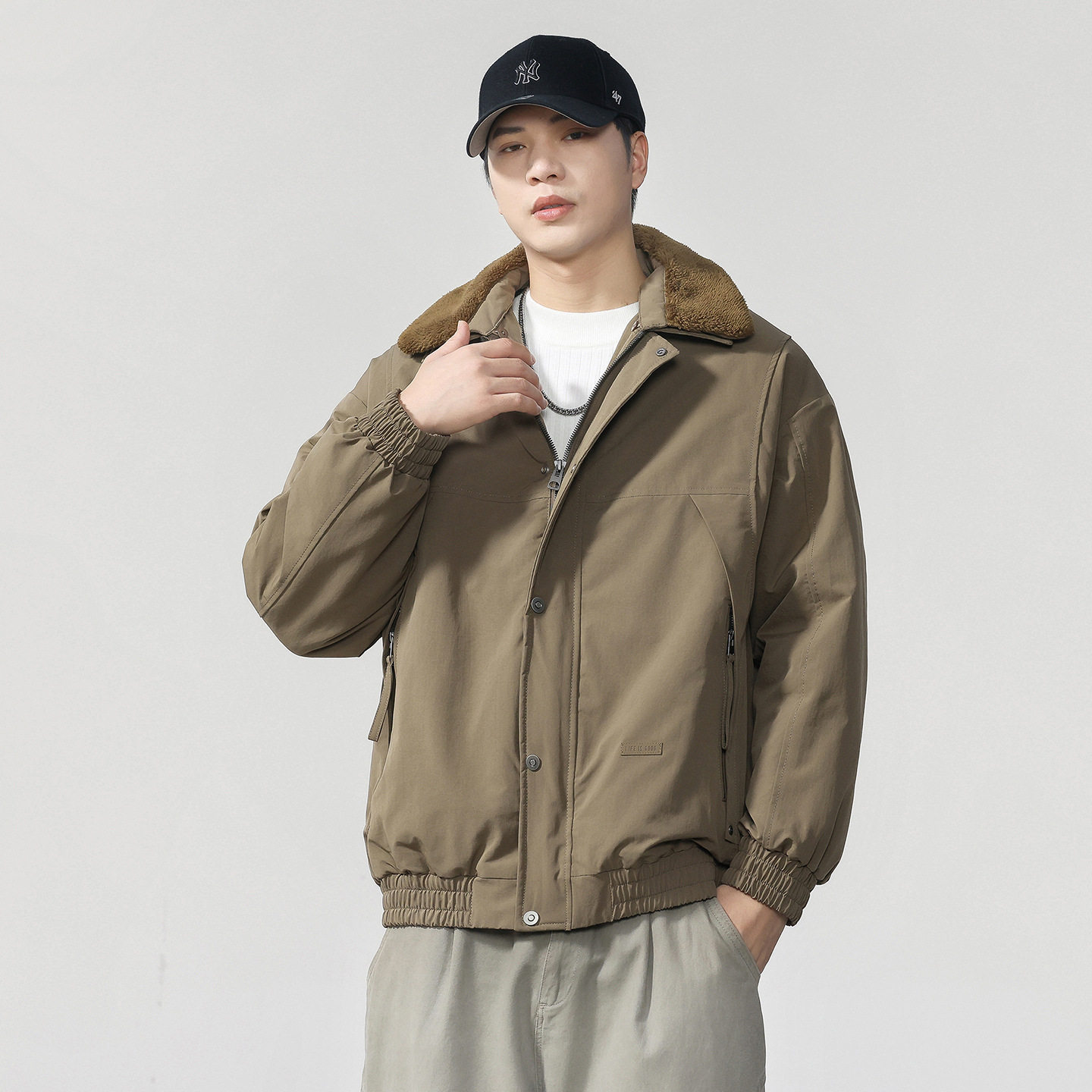 复古加厚保暖棉衣男外套