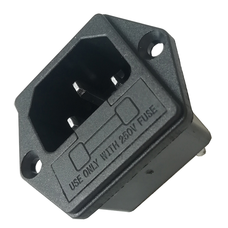 国标电源插座10A带耳保险丝铜脚