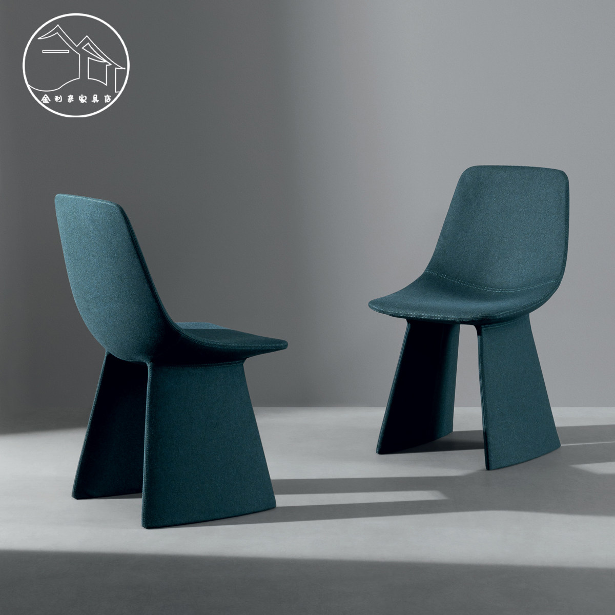 北欧简约现代设计师个性家用餐厅椅奶茶咖啡店皮革接待洽谈休闲椅