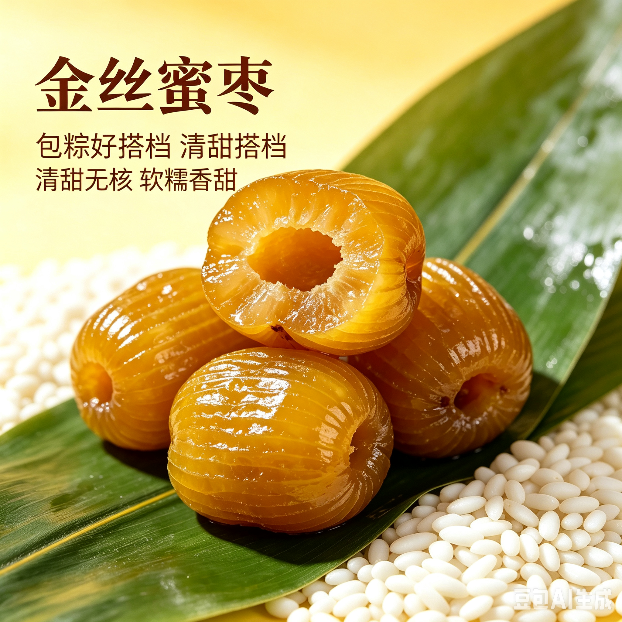 蜜枣无核包粽子专用特级老式阿胶金丝密枣煲汤用官方旗舰店新疆