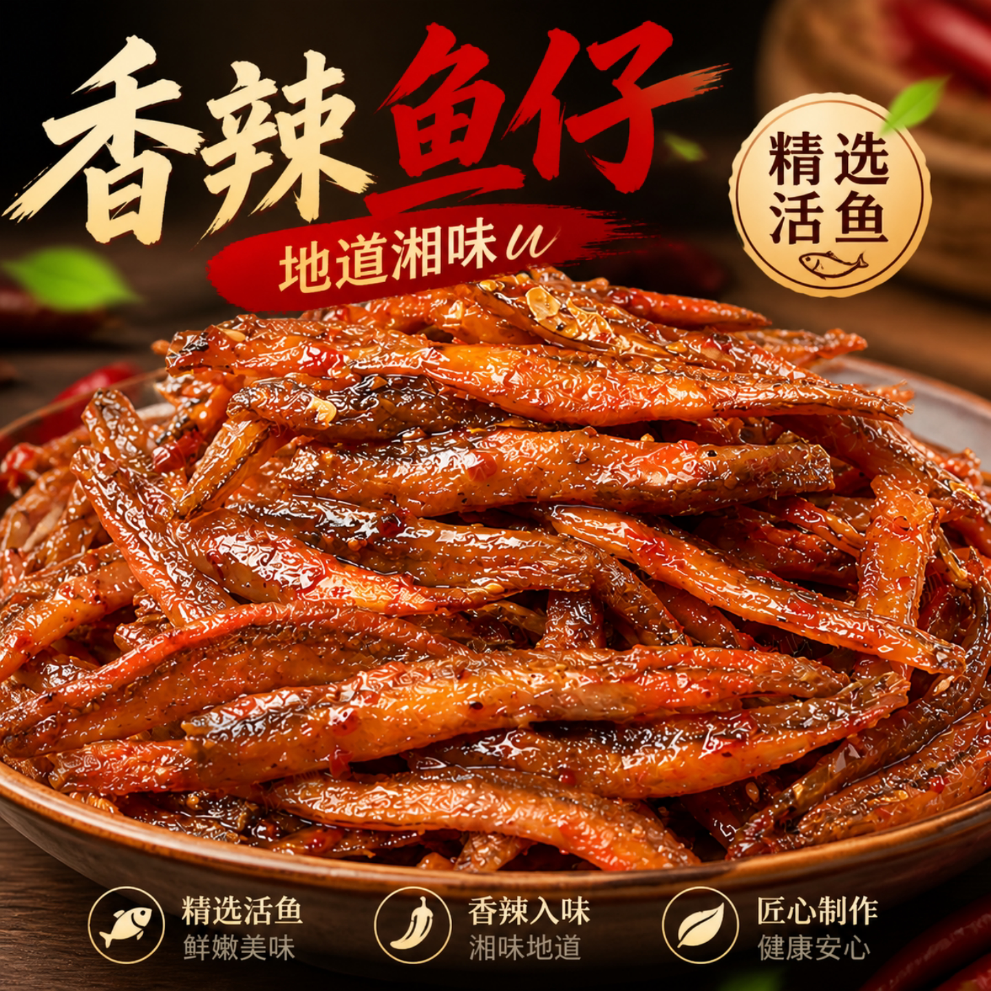 湘味香辣小鱼仔即食真空装