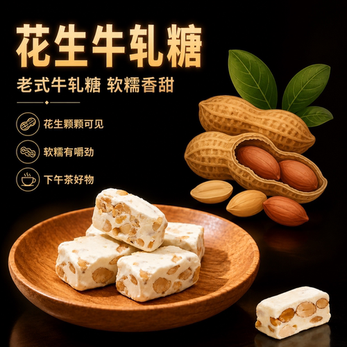 台湾手工牛轧糖花生喜糖批发