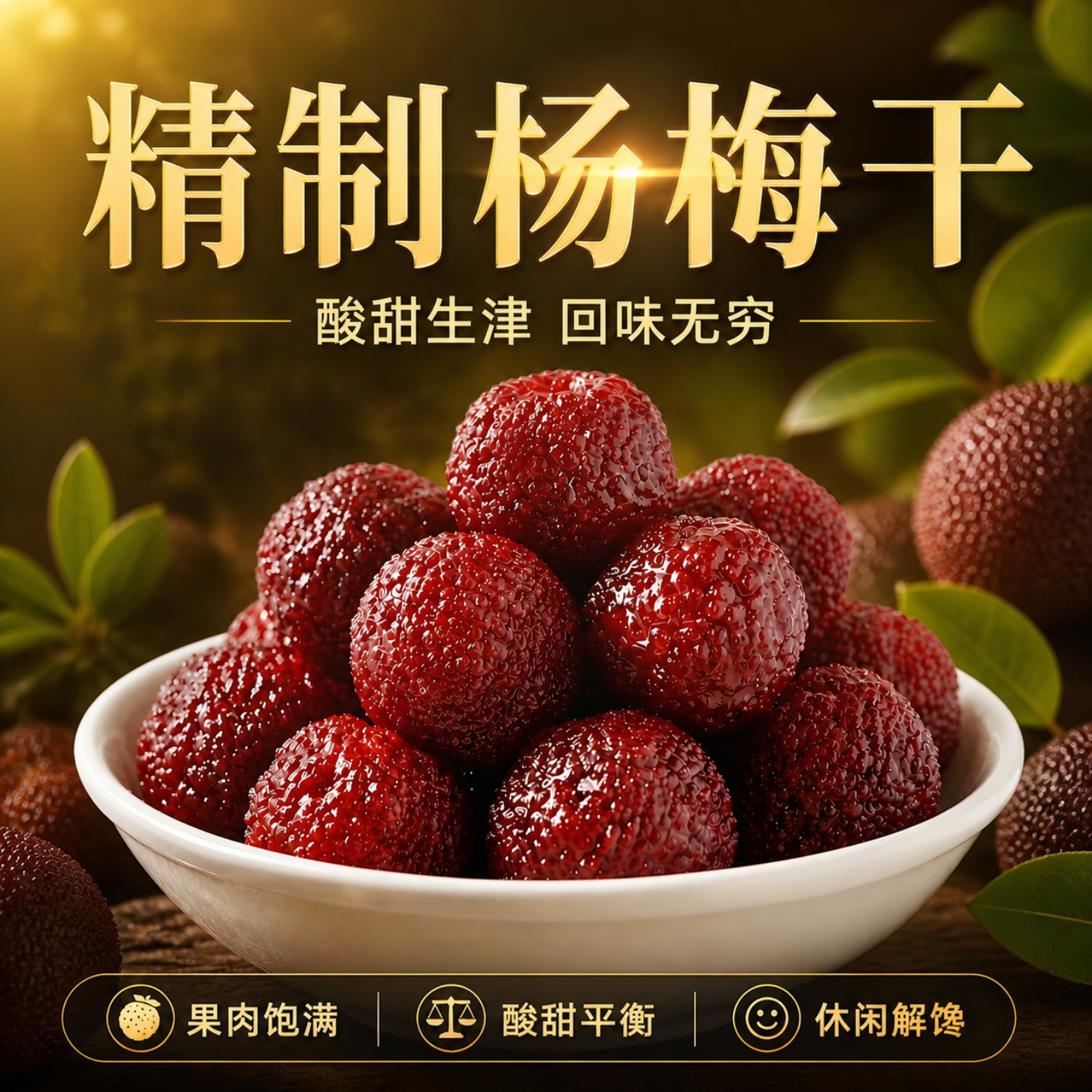正宗仙居杨梅干酸甜自晒小包装