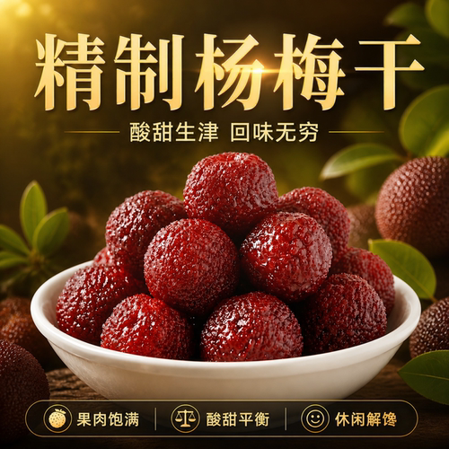 正宗仙居杨梅干酸甜自晒小包装