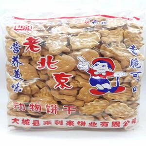 官方推荐品牌老北京动物形状饼干450克无蔗糖添加来利来饼业怀旧