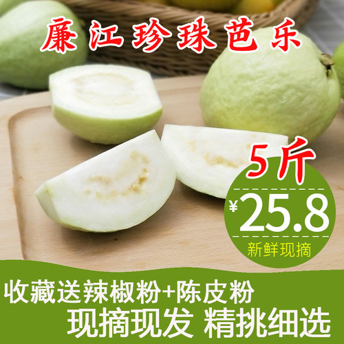新鲜白心5斤广东包邮孕妇芭乐果