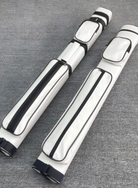 1/2四孔杆筒五孔杆桶九球杆大头美式5孔杆桶黑8杆包4孔高档PU皮革