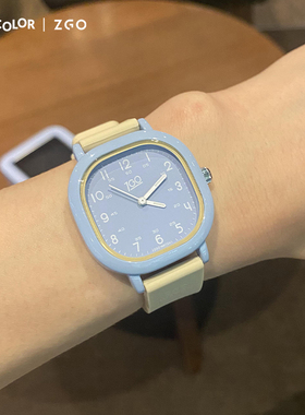 正港电子表男指针初高中小学生手表女款儿童静音考试专用只看时间