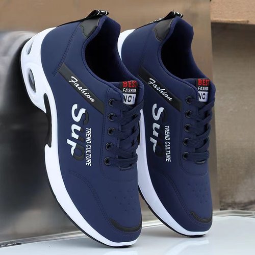 男鞋防水防滑鞋潮鞋秋冬季新款休闲鞋软底跑步鞋防臭皮面运动鞋男