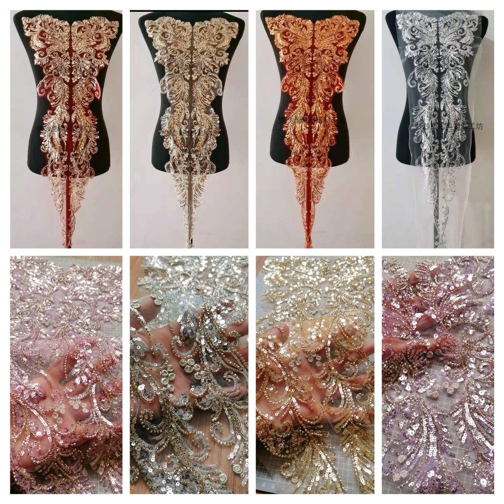 珠绣蝴蝶重工珠子亮片刺绣 辅料服装手工衣服婚纱礼服 DIY 活动价