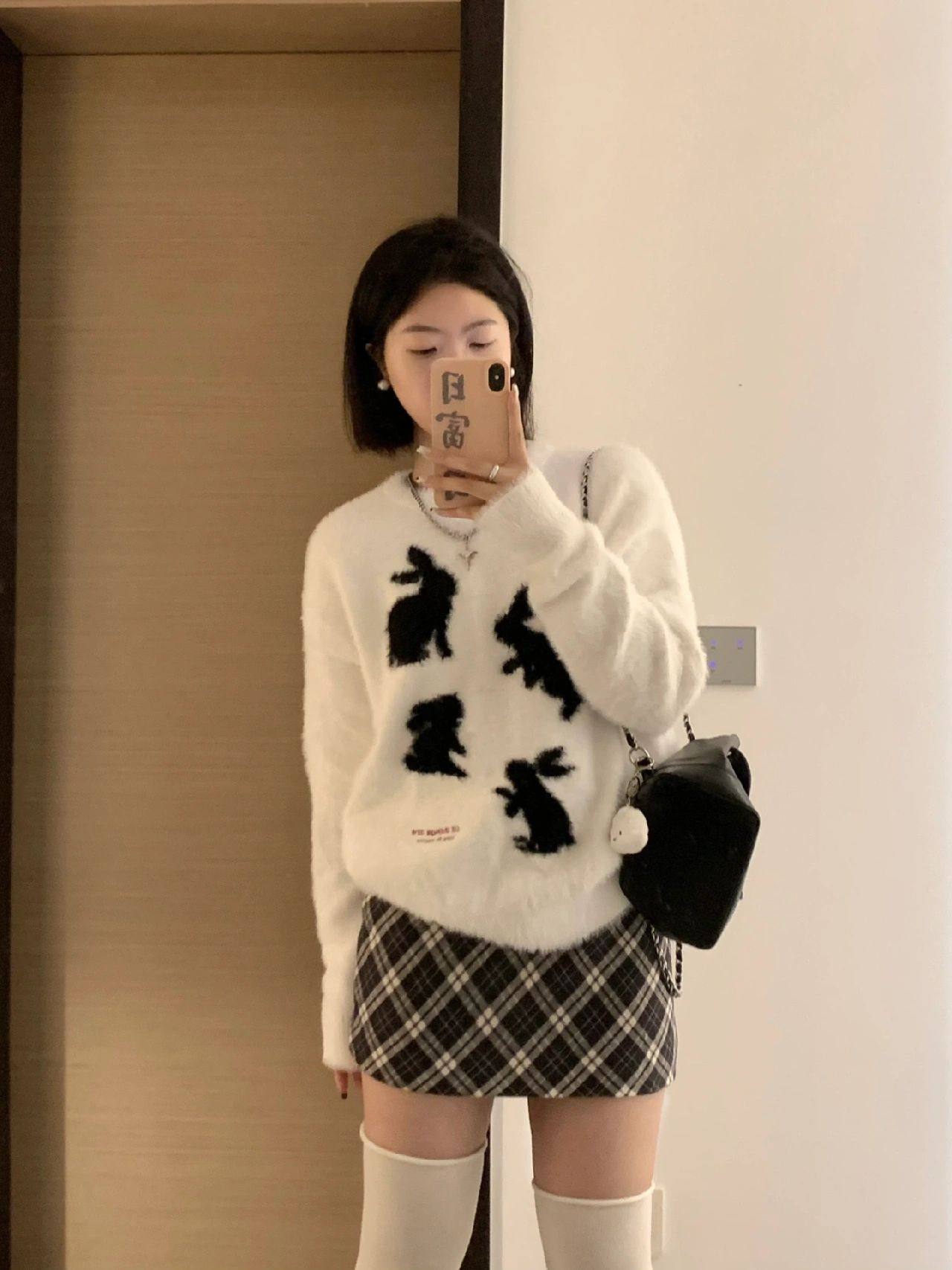 奶fufu软糯慵懒风毛衣女冬季小个子高级感韩系宽松套头针织衫上衣,女装/女士精品,毛衣,淘宝优惠券,粉丝福利购,淘宝优惠卷