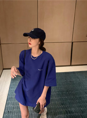 短袖情侣款纯棉t恤女夏