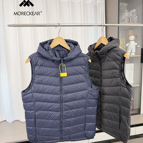 休闲羽绒服连帽马甲背心外套