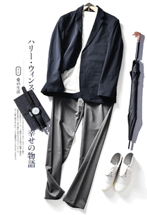 春夏男轻薄高弹品质休闲单西装 口碑 日本coolmax 神 A829 衣
