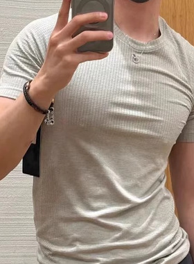 COOLAIR科技网眼透气高端夏季男女情侣款运动健身户外休闲短袖T恤