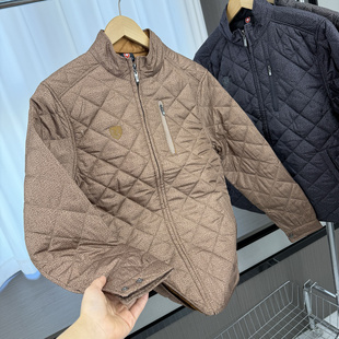 外贸户外防风保暖百搭立领棉衣外套潮 秋冬男士 韩国单 菱格绗棉