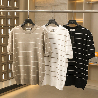 old money老钱风！冰丝针织面料！透气舒爽！男士翻领短袖POLO衫