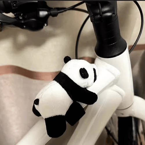 山地车熊猫自行车挂件