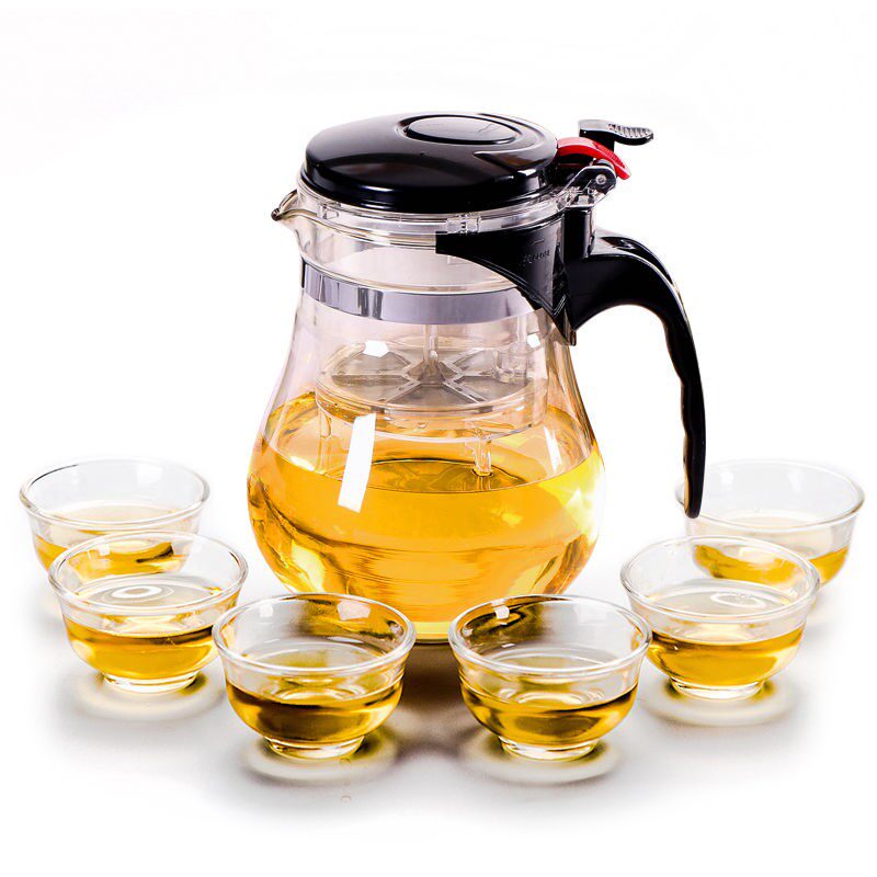 单壶/花茶杯茶壶套装 750/900/1200ml飘逸杯 玻璃功夫茶具