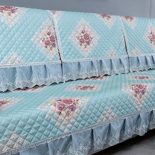 沙发垫四季通用靠背巾扶手巾蕾丝布艺防滑坐垫全包套罩套定制