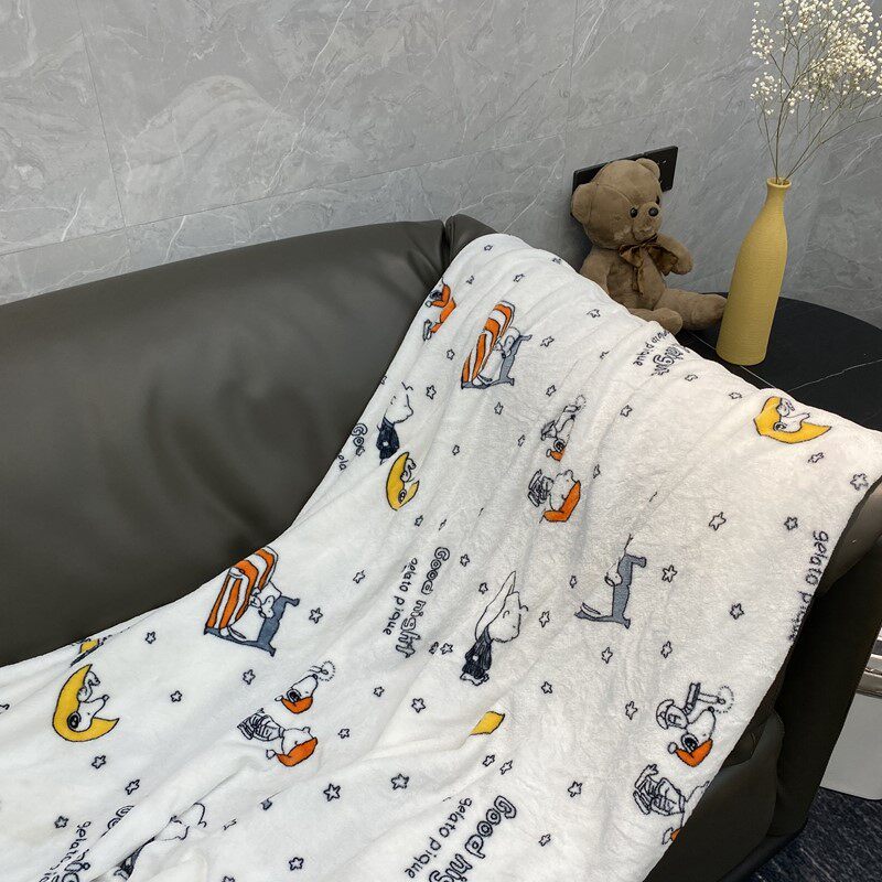 卡通双人盖腿学生幼儿园午休毯
