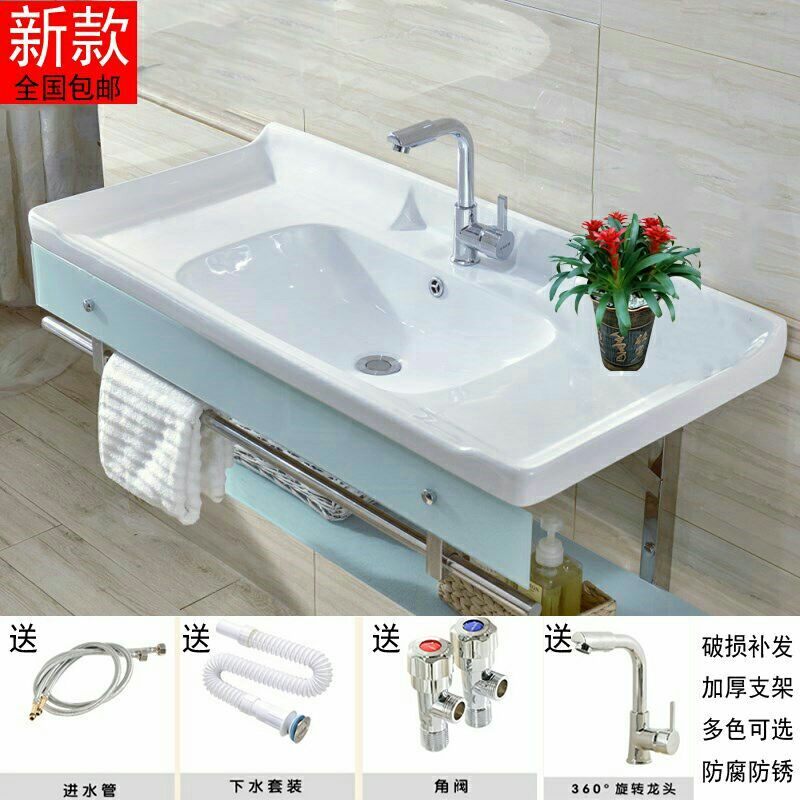 挂墙式洗脸盆卫浴洗面盆小户型洗手盆钢化玻璃盆浴窒柜陶瓷台上盆