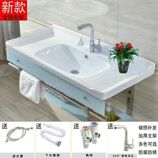 挂墙式洗脸盆卫浴洗面盆小户型洗手盆钢化玻璃盆浴窒柜陶瓷台上盆