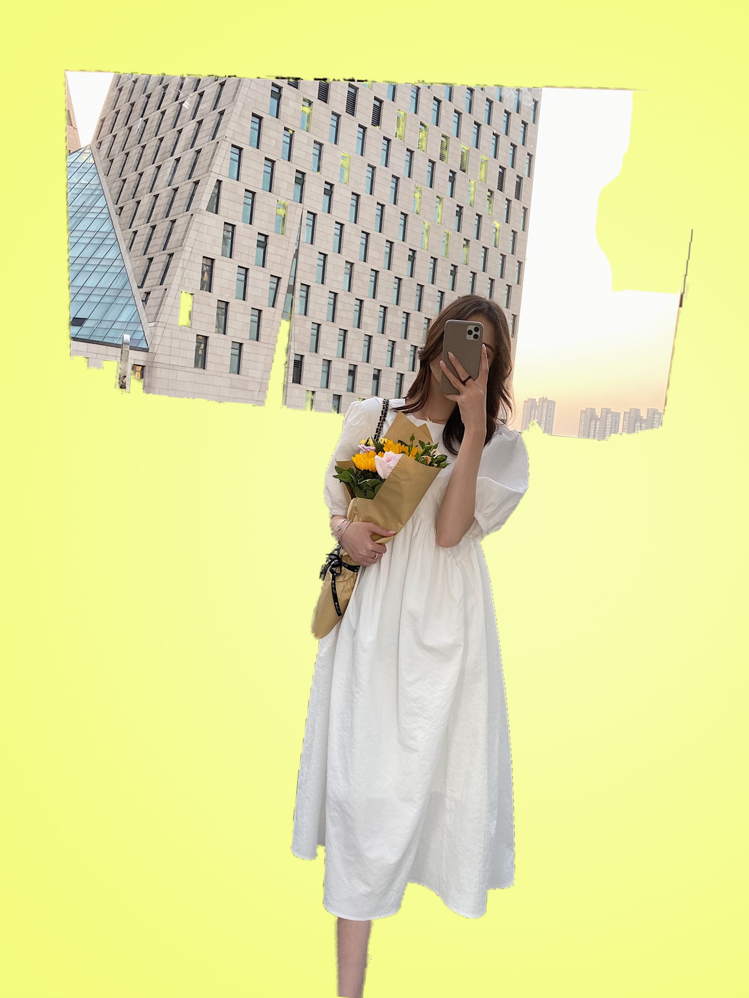 法式连衣裙女2020年夏季新款泡泡袖白色裙子仙女超仙森系初恋长裙
