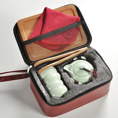 陶瓷户外功夫茶具便携定制logo