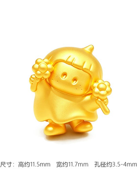 沙金花田YOYO酱转运珠手链女萌趣歪头可爱花朵厨师右右酱串珠