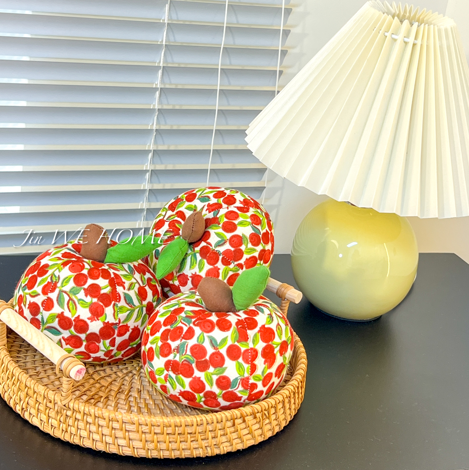 纯棉可机洗韩式可机洗布艺苹果